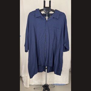 Alexander Lloyd Men's Blue Button-Up Shirt Size 5X/BIG – Classic‎ & Comfortable